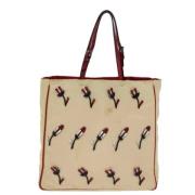 Prada Vintage Pre-owned Tyg totevskor Beige, Dam