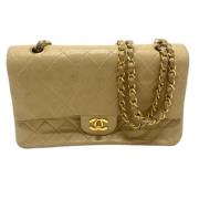 Chanel Vintage Pre-owned Laeder chanel-vskor Beige, Dam