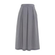 Vicario Cinque Elegant Veckad Maxi Kjol Gray, Dam