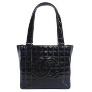 Chanel Vintage Pre-owned Tyg axelremsvskor Black, Dam