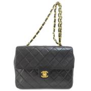 Chanel Vintage Pre-owned Laeder axelremsvskor Black, Dam