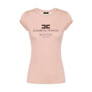 Elisabetta Franchi Rosa T-shirts och Polos Pink, Dam