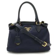 Prada Vintage Pre-owned Tyg prada-vskor Blue, Dam