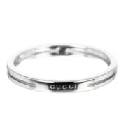 Gucci Vintage Pre-owned Vitt guld ringar Gray, Dam