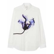 Paul Smith Vit Skjorta Moonlight Flower Print White, Herr