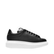 Alexander McQueen Laeder sneakers Black, Dam