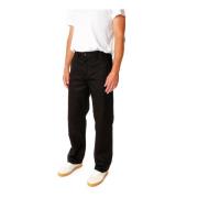 Nudie Jeans Casual Chino byxor med knappstängning Black, Herr