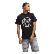 Versace Jeans Couture Kedja T-shirt Svart/Vit Män Black, Herr