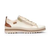 Pikolinos Premiumläder Off White Dam Sneaker Beige, Dam