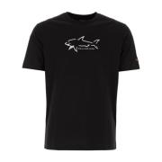 Paul & Shark Casual Bomull T-shirt Black, Herr