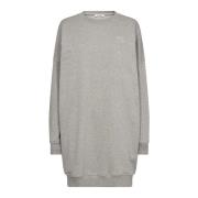 Co'Couture Oversize Sweat Dress Sweatshirts Grey Melan Gray, Dam