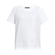 Marina Rinaldi Glittrande T-shirt med dekorativa stenar White, Dam