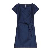 Max Mara Weekend Elegant Kimonoärm Klänning Blue, Dam