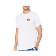 Ellesse Herr Bomull T-shirt Stiligt Logo White, Herr