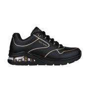 Skechers Sportiga Sneakers för Aktiva Kvinnor Black, Dam