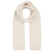 Tommy Hilfiger Mjukt Cashmere Creme Stickad Halsduk Beige, Dam