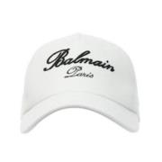 Balmain Vit Signature Cap White, Dam