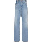 Balmain Bred Ben Bomullsjeans Blue, Herr