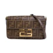 Fendi Vintage Pre-owned Canvas fendi-vskor Brown, Dam