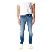 Denham Slim Fit Midwaist Jeans Blue, Herr