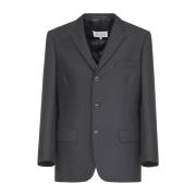 Maison Margiela Svart Ull Mohair Jacka Black, Dam