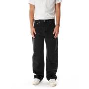 Jacquemus Straight Fit Jeans med knappgylf Gray, Herr