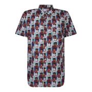 Comme des Garçons Vit Skjorta All-Over Print Klassisk Stil Multicolor,...