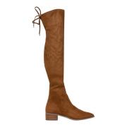 Steve Madden Cognac Mocka Hög Stövel Brown, Dam