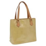 Louis Vuitton Vintage Pre-owned Laeder totevskor Beige, Dam