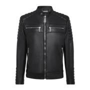 Philipp Plein Svarta Jackor för Män Aw23 Black, Herr