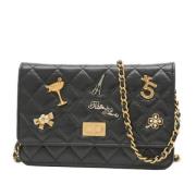 Chanel Vintage Pre-owned Laeder plnbcker Black, Dam