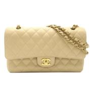 Chanel Vintage Pre-owned Laeder chanel-vskor Beige, Dam