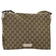 Gucci Vintage Pre-owned Canvas gucci-vskor Beige, Dam