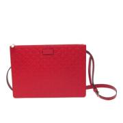 Gucci Vintage Pre-owned Laeder gucci-vskor Red, Dam