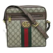 Gucci Vintage Pre-owned Canvas crossbodyvskor Beige, Dam