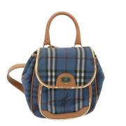 Burberry Vintage Pre-owned Laeder axelremsvskor Blue, Dam