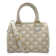 Celine Vintage Pre-owned Canvas celine-vskor White, Dam