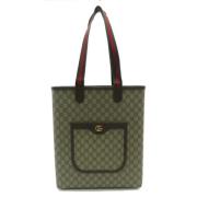 Gucci Vintage Pre-owned Tyg totevskor Beige, Dam