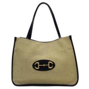 Gucci Vintage Pre-owned Canvas gucci-vskor Beige, Dam