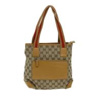 Gucci Vintage Pre-owned Canvas gucci-vskor Beige, Dam