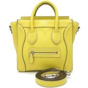 Celine Vintage Pre-owned Laeder totevskor Yellow, Dam