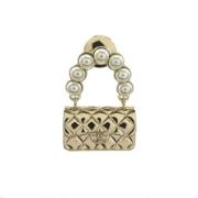 Chanel Vintage Pre-owned Metall chanel-smycken Yellow, Dam