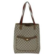 Gucci Vintage Pre-owned Canvas gucci-vskor Beige, Dam