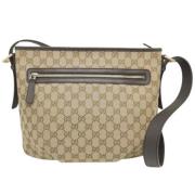 Gucci Vintage Pre-owned Canvas gucci-vskor Beige, Dam