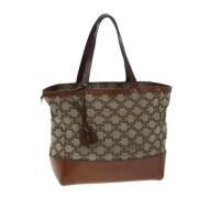 Celine Vintage Pre-owned Canvas handvskor Brown, Dam