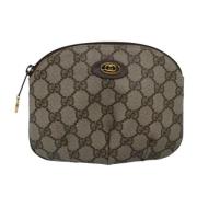 Gucci Vintage Pre-owned Canvas kuvertvskor Beige, Dam