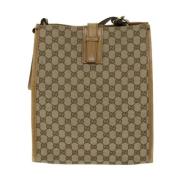 Gucci Vintage Pre-owned Canvas totevskor Beige, Dam