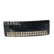 Chanel Vintage Pre-owned Plast hrspnnen Black, Dam