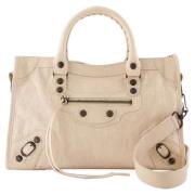 Balenciaga Laeder handvskor Beige, Dam