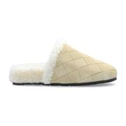 Bottega Veneta Slides Reggie Beige, Dam